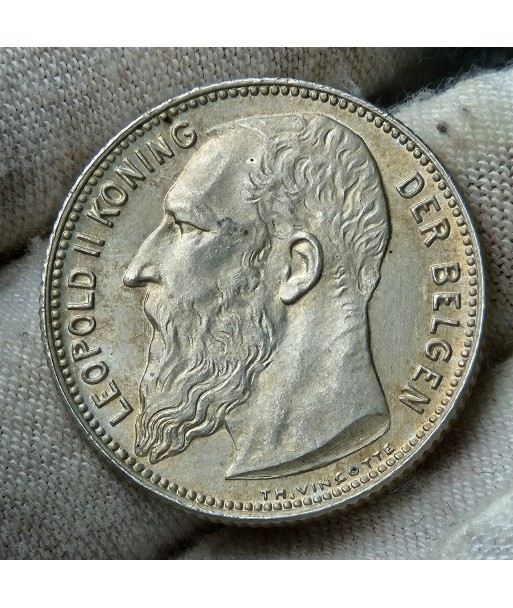 1 Franc Leopold II, 1904, Type Vinçotte