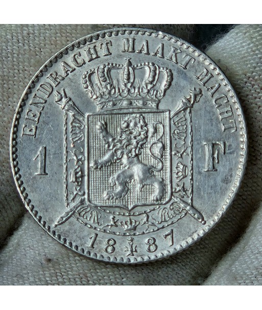 1 Franc Leopold II - 1887