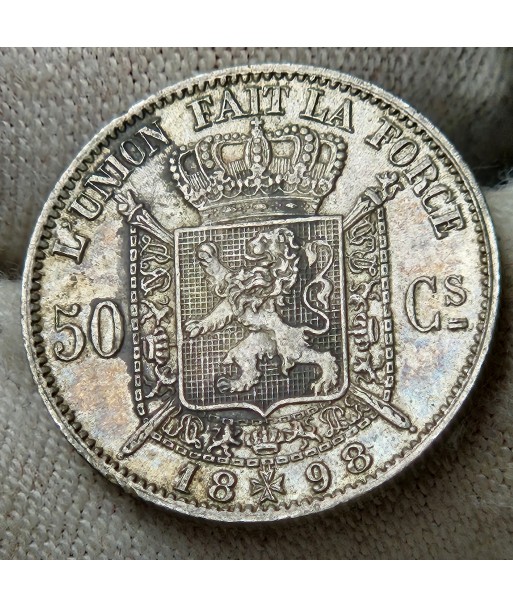 50 centimes - Léopold II - 1898