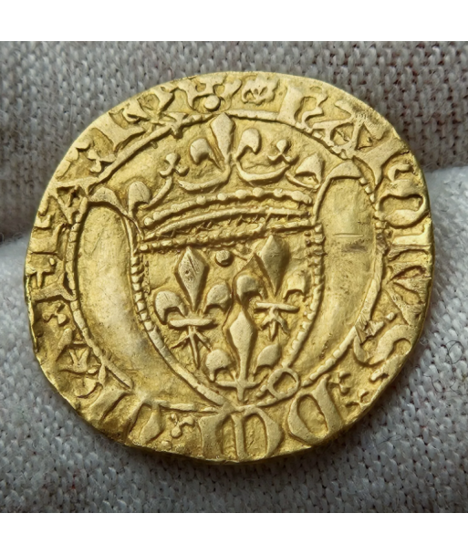 Charles VII - 1/2 Ecu d'or à la couronne - 1422-1461