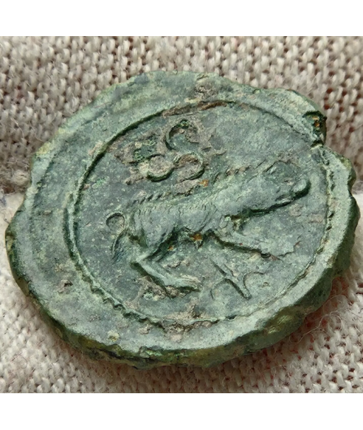 Santons - Bronze ANNICCOIOS - Quandrans au sanglier