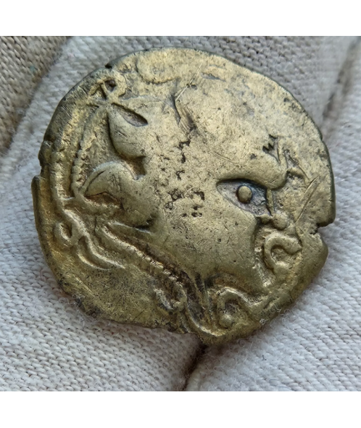 Namnète - Statère d'electrum à l'hippophore - à la croix