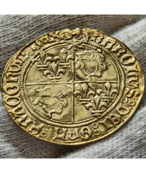 Charles VIII - Écu d'or au soleil du Dauphiné - 1498