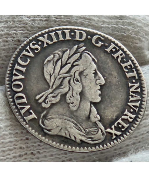 Louis XIII - 1/12 Ecu 2e poinçon de Warin - 1643 A
