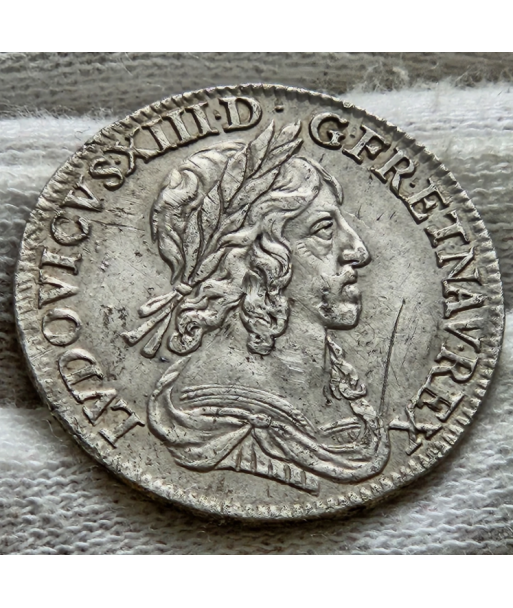 Louis XIII - 1/4 Ecu - 2eme poinçon de Warin - 1642 A