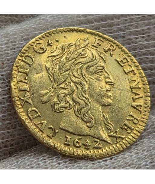 Demi Louis d'or - 1642 A - CHRS+