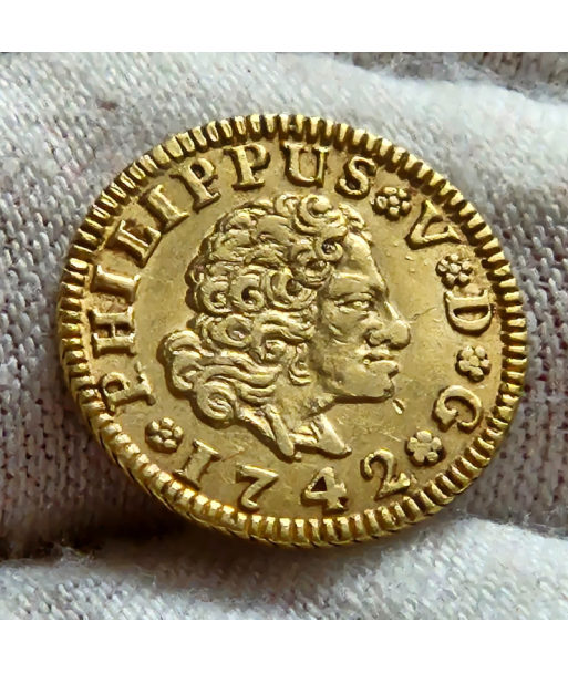 Spain - 1/2 escudo - Felipe V - 1742